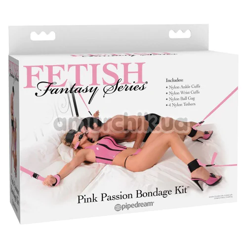 Бондажный набор Fetish Fantasy Series Pink Passion Bondage Kit, розовый