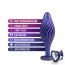 Анальная пробка Anal Adventures Matrix Swirling Bling Plug, фиолетовая - Фото №5