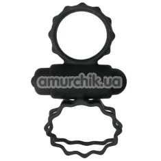 Віброкільце для члена Easy Toys Duo Cock Ring, чорне - Фото №1