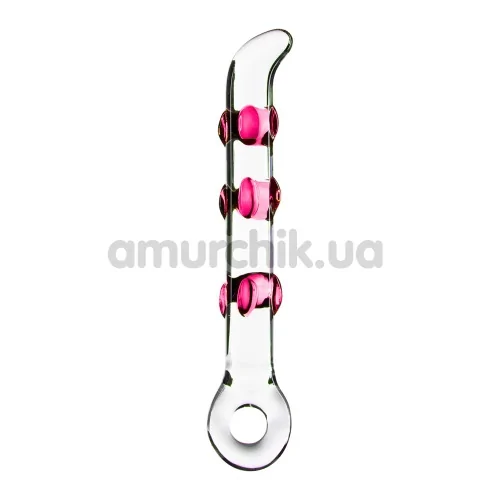 Фаллоимитатор Glass Worxx G-Spot Gemstone, розовый - Фото №1