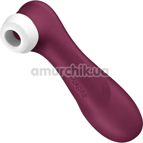 Симулятор орального секса для женщин Satisfyer Pro 2 Generation 3 Connect App, бордовый