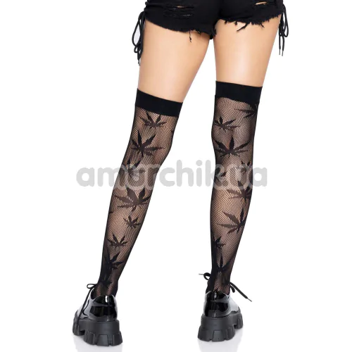 Панчохи Leg Avenue 420 Net Thigh Highs, чорні