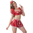 Костюм медсестры JSY Sexy Lingerie 5723, красный: топ + юбка + трусики-стринги + головной убор + стетоскоп - Фото №3