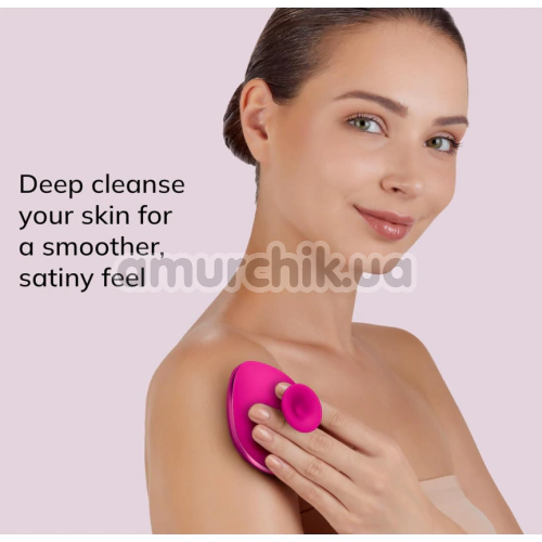 Щетка для тела Geske Body Brush 4 in 1 Suction Mount Metal, розовая