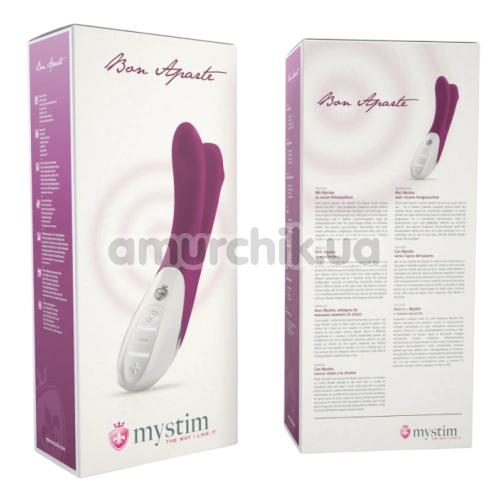 Вибратор Mystim Bon Aparte, бордовый