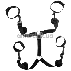 Фіксатори для рук і ніг Crushious Bed Restraints, чорні - Фото №1