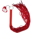Флогер DS Fetish Leather Flogger 02093, червоний