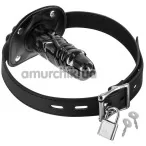 Кляп з фалоімітатором Fetish Tentation Penis Gag T2, чорний - Фото №1