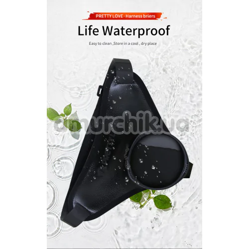 Трусики для страпона Pretty Love Harness Briefs Caludio I, черные