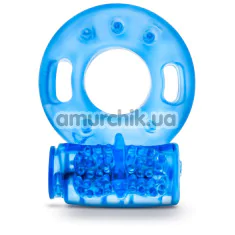 Віброкільце для члена Stay Hard Reusable Cock Ring, синє - Фото №1