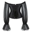 Корсет Star Night Off Shoulder Long Sleeves Corset, черный - Фото №10