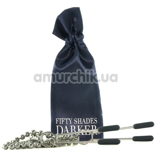 Затискачі для сосків Fifty Shades Darker At My Mercy, срібні