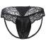 Трусы мужские Star Night Lace & Leather Men's Briefs, черные - Фото №9
