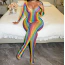 Комбинезон Star Night Sexy Rainbow Fishnet Bodystocking, разноцветный - Фото №13