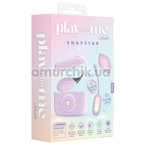 Набір вібраторів Play With Me Snapstar, бузковий