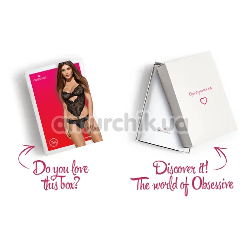 Боди Obsessive Alluria, черное