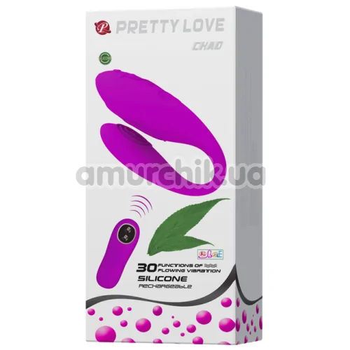 Вібратор Pretty Love Chad, фіолетовий