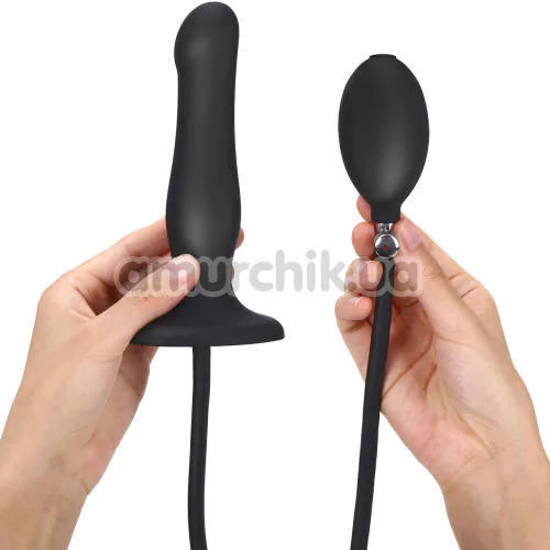 Фаллоимитатор Strap-On-Me Inflatable Dildo Plug, черный