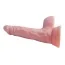 Фалоімітатор A - Toys Softskin Suction Cup Based Dildo 6.9 з мошонкою, тілесний - Фото №4
