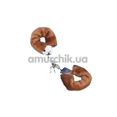 Наручники Love Cuffs светло-коричневые - Фото №1