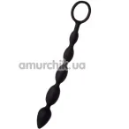 Анальная цепочка A-toys Anal Beads Medium, черная - Фото №1