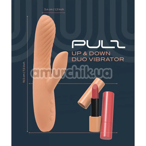 Вибратор с толчками Pulz Gladys, оранжевый