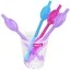 Трубочки для напитков LoveToy Jokes&Parties Pussy Straws - разноцветные, 9 шт - Фото №2