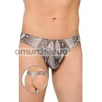 Трусы-стринги мужские Thongs серебряные (модель 4511) - Фото №1