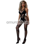 Комбинезон Star Night Sexy Geometry Mesh Bodystocking, черный - Фото №1