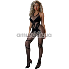 Комбинезон Star Night Sexy Geometry Mesh Bodystocking, черный - Фото №1