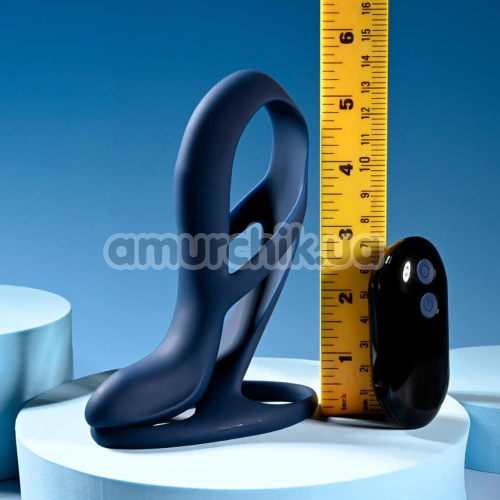 Насадка на пенис с вибрацией Zero Tolerance Big Time, синяя