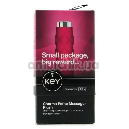 Вібратор KEY Charms Petite Massager Plush, рожевий