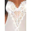 Боди Leg Avenue Lace And Sheer Mesh Teddy, белое - Фото №3