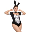 Костюм зайчика JSY Sexy Lingerie P61102, черно-белый: боди + ушки - Фото №2