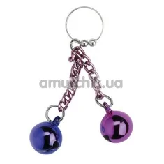 Прикраса для пупка Navel Noveltic Ring with Chain and Two Bells - Фото №1