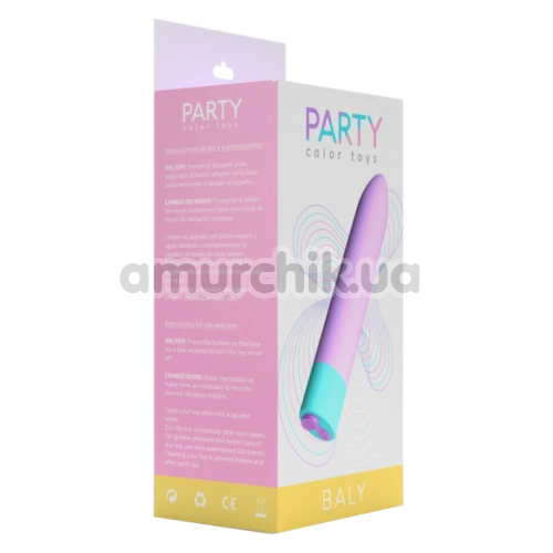 Клиторальный вибратор Party Color Toys Baly, фиолетовый