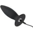 Анальная пробка с вибрацией Black Velvets Rechargeable Plug M, черная - Фото №4