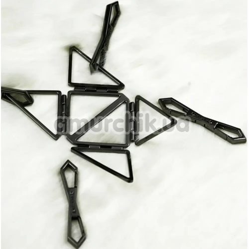 Бондажный набор Lockink Sevanda Bondage & Restraints Set, черный