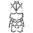 Портупея з бондажем Bad Kitty Naughty Toys Bondage Set, чорна - Фото №7