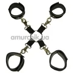 Фіксатори для рук і ніг Bad Kitty Naughty Toys Bondage Set, чорні - Фото №1