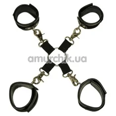 Фиксаторы для рук и ног Bad Kitty Naughty Toys Bondage Set, черные - Фото №1
