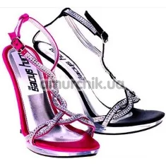 Босоножки со стразами Sandals черные (модель 3225) - Фото №1
