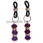 Украшения для сосков Art of Sex Giulia, темно-фиолетовые - Фото №1