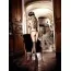 Чулки Black Net Wide Mesh Thigh Highs черные (модель B765) - Фото №4