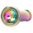 Анальная пробка с радужным кристаллом Exclusivity Jewellery Multicolour Penis Plug М, радужная - Фото №3