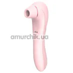 Симулятор орального сексу для жінок з вібрацією Boss Series Rechargeable Sucking Massager, світло-рожевий - Фото №1