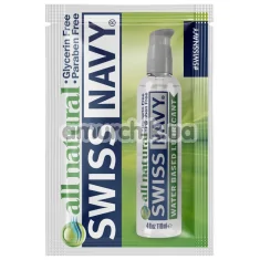 Лубрикант Swiss Navy All Natural Water Based, 5 мл - Фото №1