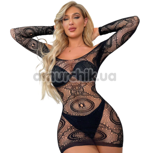 Платье Star Night Ornamental Mini Dress, черное - Фото №1