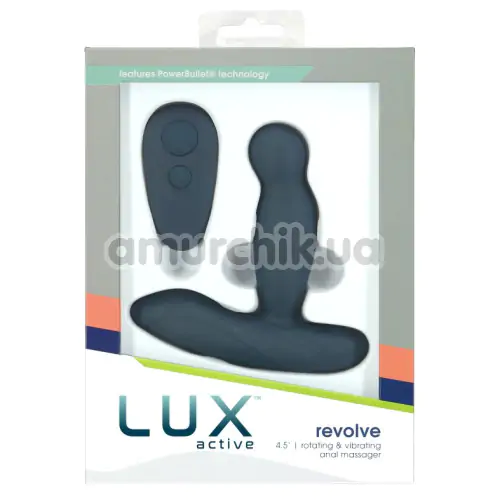 Вибростимулятор простаты Lux Active Revolve Rotating & Vibrating Anal Massager, синий
