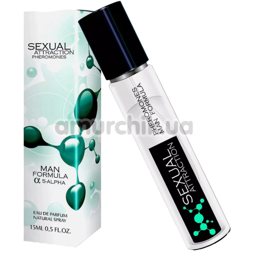Духи с феромонами Sexual Attraction Pheromones Man Formula 5-Alpha для мужчин, 15 мл